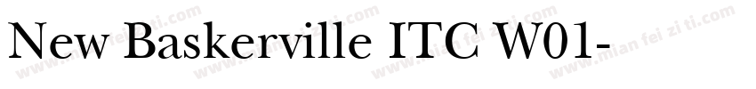 New Baskerville ITC W01字体转换